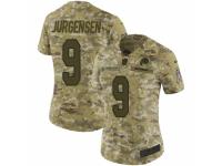 Women Nike Washington Redskins #9 Sonny Jurgensen Limited Camo 2018 Salute to Service NFL Jersey