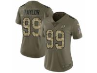 Women Nike Washington Redskins #99 Phil Taylor Limited Olive/Camo 2017 Salute to Service NFL Jersey