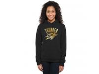 Women Oklahoma City Thunder Gold Collection Pullover Hoodie Black