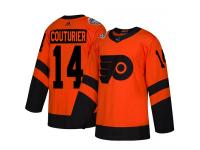 Women Philadelphia Flyers #14 Sean Couturier Adidas Orange Authentic 2019 Stadium Series NHL Jersey