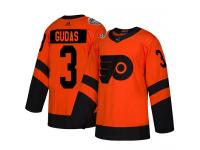 Women Philadelphia Flyers #3 Radko Gudas Adidas Orange Authentic 2019 Stadium Series NHL Jersey