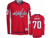 Women Reebok Washington Capitals #70 Braden Holtby Premier Red Home NHL Jersey