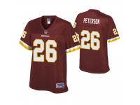 Women Washington Redskins #26 Adrian Peterson Burgundy Player Pro Line Jersey