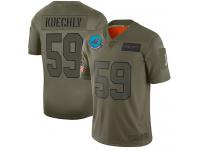 Women's #59 Limited Luke Kuechly Camo Football Jersey Carolina Panthers 2019 Salute to Service