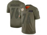 Women's #76 Limited Chukwuma Okorafor Camo Football Jersey Pittsburgh Steelers 2019 Salute to Service