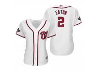 Women's Adam Eaton Washington Nationals White 2019 World Series Champions Cool Base Jersey