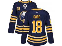 Women's Adidas Buffalo Sabres #18 Danny Gare Authentic Navy Blue Home NHL Jersey