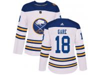 Women's Adidas Buffalo Sabres #18 Danny Gare Authentic White 2018 Winter Classic NHL Jersey