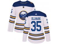 Women's Adidas Buffalo Sabres #35 Linus Ullmark Authentic White 2018 Winter Classic NHL Jersey