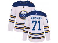 Women's Adidas Buffalo Sabres #71 Evan Rodrigues Authentic White 2018 Winter Classic NHL Jersey