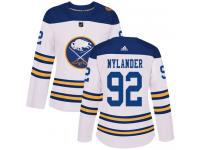 Women's Adidas Buffalo Sabres #92 Alexander Nylander Authentic White 2018 Winter Classic NHL Jersey