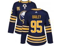 Women's Adidas Buffalo Sabres #95 Justin Bailey Authentic Navy Blue Home NHL Jersey