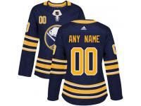 Women's Adidas Buffalo Sabres Customized Authentic Navy Blue Home NHL Jersey