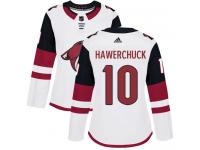 Women's Adidas Dale Hawerchuck Authentic White Away NHL Jersey Arizona Coyotes #10