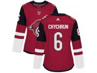 Women's Adidas Jakob Chychrun Authentic Burgundy Red Home NHL Jersey Arizona Coyotes #6