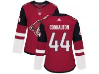 Women's Adidas Kevin Connauton Authentic Burgundy Red Home NHL Jersey Arizona Coyotes #44