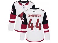 Women's Adidas Kevin Connauton Authentic White Away NHL Jersey Arizona Coyotes #44