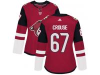 Women's Adidas Lawson Crouse Authentic Burgundy Red Home NHL Jersey Arizona Coyotes #67