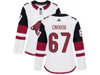 Women's Adidas Lawson Crouse Authentic White Away NHL Jersey Arizona Coyotes #67