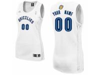 Women's Adidas Memphis Grizzlies Customized Swingman White Home NBA Jersey