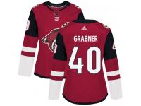 Women's Adidas Michael Grabner Authentic Burgundy Red Home NHL Jersey Arizona Coyotes #40