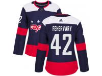 Women's Adidas NHL Washington Capitals #42 Martin Fehervary Authentic Jersey Navy Blue 2018 Stadium Series Adidas