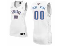 Women's Adidas Oklahoma City Thunder Customized Swingman White Home NBA Jersey
