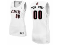 Women's Adidas Portland Trail Blazers Customized Swingman White Home NBA Jersey
