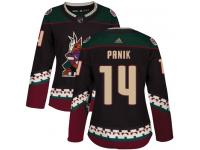 Women's Adidas Richard Panik Authentic Black Alternate NHL Jersey Arizona Coyotes #14