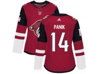 Women's Adidas Richard Panik Authentic Burgundy Red Home NHL Jersey Arizona Coyotes #14