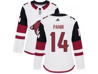 Women's Adidas Richard Panik Authentic White Away NHL Jersey Arizona Coyotes #14