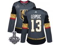 Women's Adidas Vegas Golden Knights #13 Brendan Leipsic Gray Home Authentic 2018 Stanley Cup Final NHL Jersey