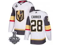 Women's Adidas Vegas Golden Knights #28 William Carrier White Away Authentic 2018 Stanley Cup Final NHL Jersey