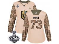 Women's Adidas Vegas Golden Knights #73 Brandon Pirri Camo Authentic Veterans Day Practice 2018 Stanley Cup Final NHL Jersey