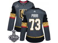 Women's Adidas Vegas Golden Knights #73 Brandon Pirri Gray Home Authentic 2018 Stanley Cup Final NHL Jersey