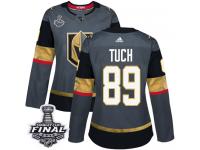 Women's Adidas Vegas Golden Knights #89 Alex Tuch Gray Home Authentic 2018 Stanley Cup Final NHL Jersey