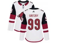 Women's Adidas Wayne Gretzky Authentic White Away NHL Jersey Arizona Coyotes #99