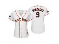 Women's Astros 2018 Postseason Home White Marwin Gonzalez Cool Base Jersey