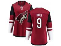 Women's Bobby Hull Breakaway Burgundy Red Home NHL Jersey Arizona Coyotes #9