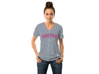 Women's Boston Red Sox Majestic Gray Fashion 2016 Mother's Day Cool Base Replica Team Jersey