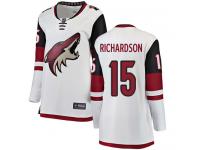 Women's Brad Richardson Breakaway White Away NHL Jersey Arizona Coyotes #15