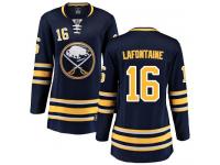 Women's Buffalo Sabres #16 Pat Lafontaine Fanatics Branded Navy Blue Home Breakaway NHL Jersey