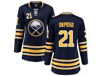 Women's Buffalo Sabres #21 Kyle Okposo Fanatics Branded Navy Blue Home Breakaway NHL Jersey