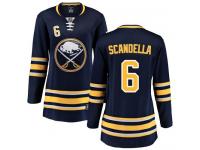 Women's Buffalo Sabres #6 Marco Scandella Fanatics Branded Navy Blue Home Breakaway NHL Jersey