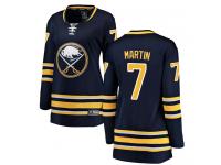 Women's Buffalo Sabres #7 Rick Martin Fanatics Branded Navy Blue Home Breakaway NHL Jersey