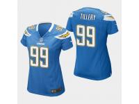 Women's Chargers #99 Jerry Tillery 2019 NFL Draft Game Jersey - Light Blue