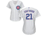Women's Chicago Cubs #21 Tyler Chatwood Majestic White Home Cool Base Jersey