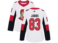 Women's Christian Jaros Authentic White Reebok Jersey NHL Ottawa Senators #83 Away