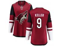 Women's Clayton Keller Breakaway Burgundy Red Home NHL Jersey Arizona Coyotes #9