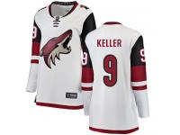 Women's Clayton Keller Breakaway White Away NHL Jersey Arizona Coyotes #9